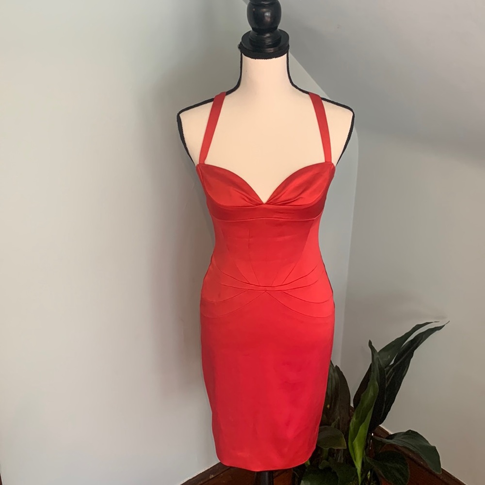 Laundry by Design- (size 2) Drop Dead Red Silk Dress.
